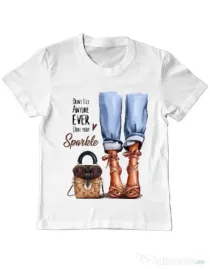 Tricou ADLER copil Sparkle all day Alb