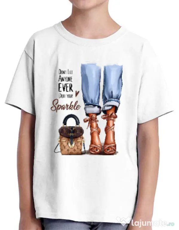 Tricou ADLER copil Sparkle all day Alb