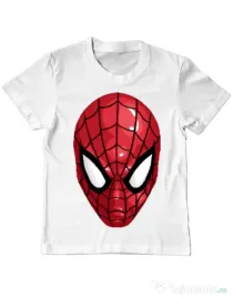 Tricou ADLER copil Spiderman mask Alb