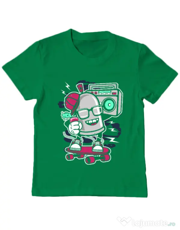 Tricou ADLER copil Street Bomber Verde mediu