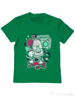 Tricou ADLER copil Street Bomber Verde mediu
