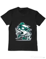 Tricou ADLER copil Street Soccer Negru
