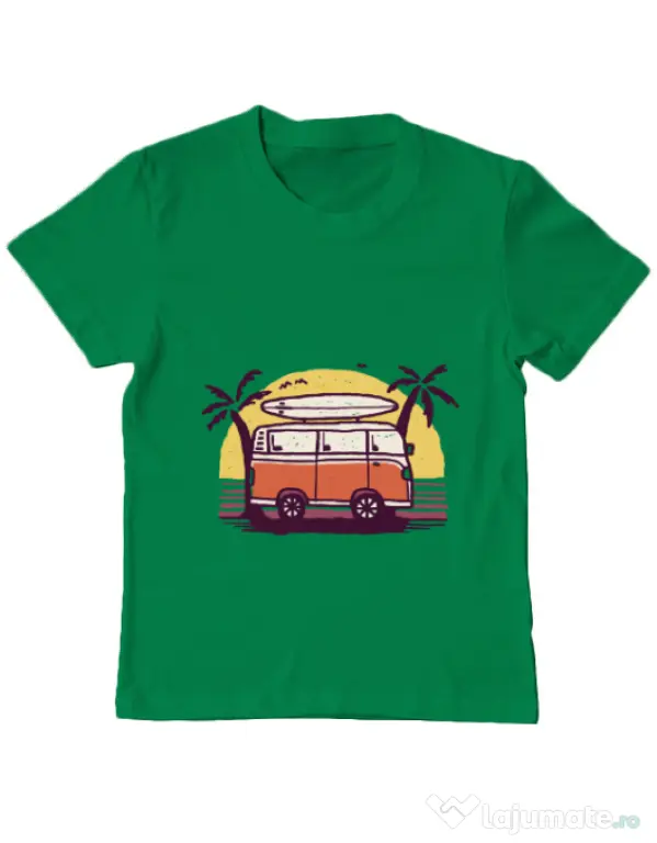 Tricou ADLER copil Sunset Van Verde mediu