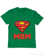 Tricou ADLER copil Super mom Verde mediu