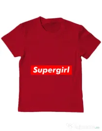 Tricou ADLER copil Supergirl Rosu