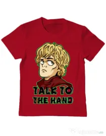 Tricou ADLER copil Talk to the hand Rosu