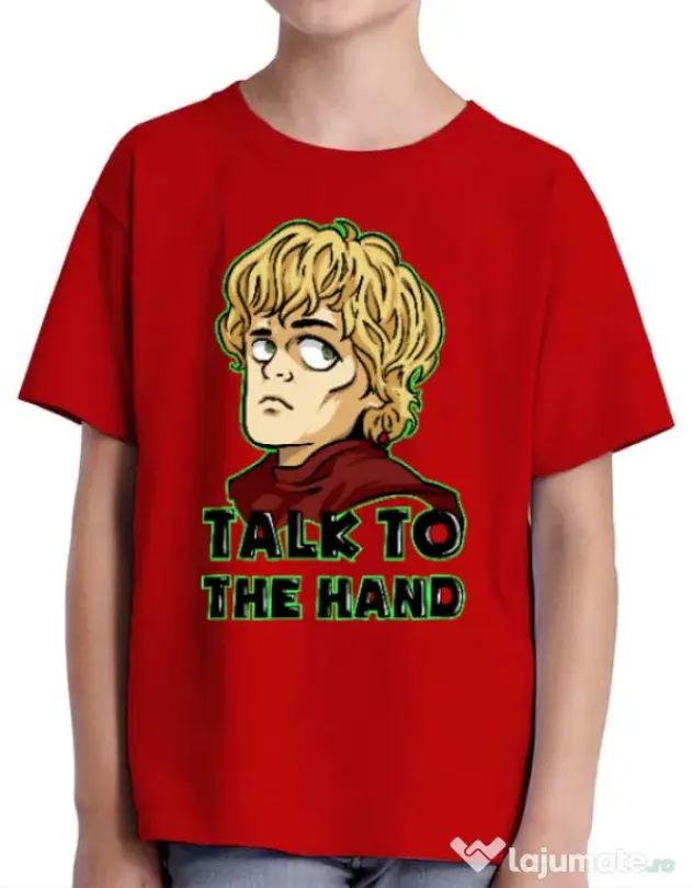 Tricou ADLER copil Talk to the hand Rosu