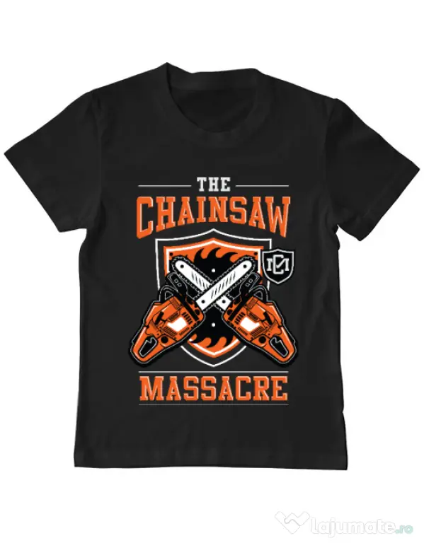 Tricou ADLER copil The Chainsaw Massacre Negru