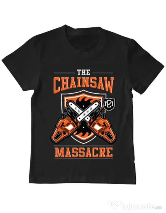 Tricou ADLER copil The Chainsaw Massacre Negru