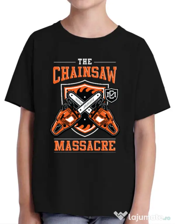 Tricou ADLER copil The Chainsaw Massacre Negru