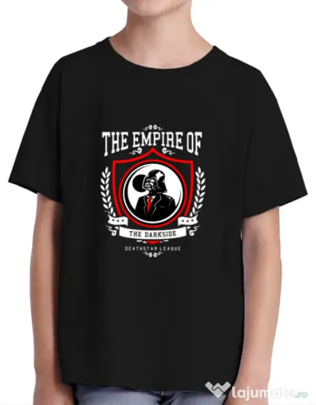 Tricou ADLER copil The Empire of Darkside Negru