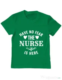 Tricou ADLER copil The nurse is here Verde mediu