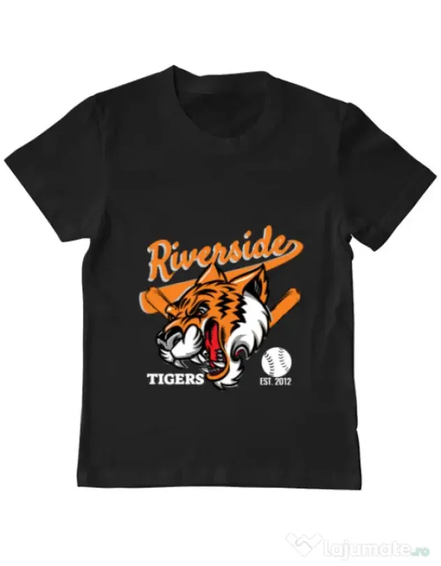 Tricou ADLER copil Tigers team Negru