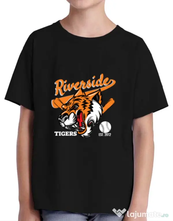 Tricou ADLER copil Tigers team Negru