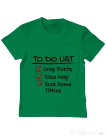 Tricou ADLER copil To do list Verde mediu