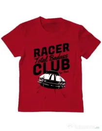 Tricou ADLER copil Total badass Rosu