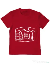 Tricou ADLER copil Vanture Rosu
