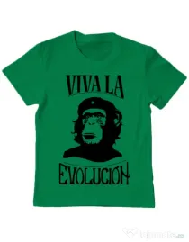 Tricou ADLER copil Viva la evolucion Verde mediu