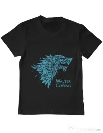 Tricou ADLER copil Walter is coming Negru