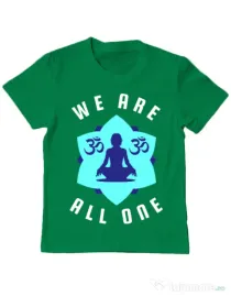 Tricou ADLER copil We are all one Verde mediu