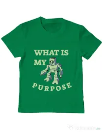 Tricou ADLER copil What is my purpose Verde mediu