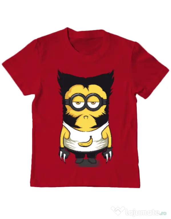 Tricou ADLER copil Wolve minion Rosu