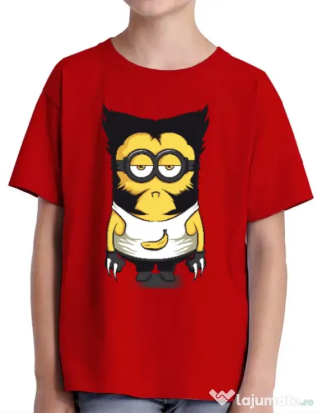 Tricou ADLER copil Wolve minion Rosu