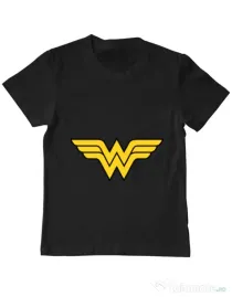 Tricou ADLER copil Wonder woman Negru