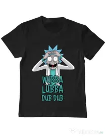 Tricou ADLER copil Wubba Lubba Dub Dub Negru