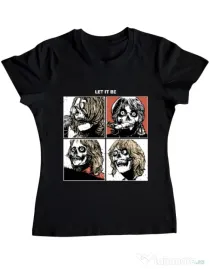 Tricou ADLER dama Let it be Negru