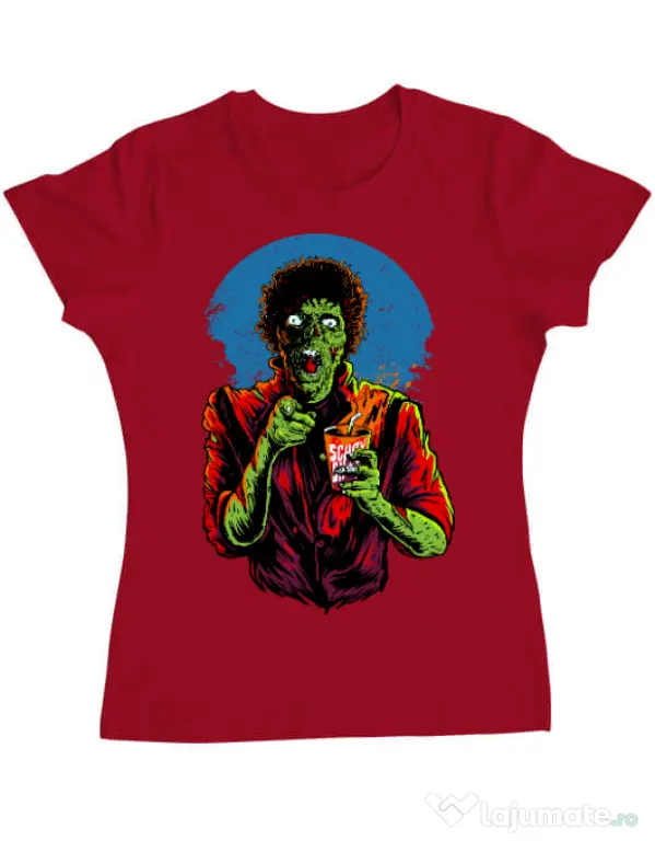 Tricou ADLER dama I want you to dance Rosu