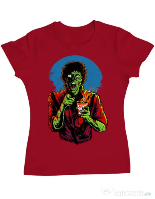 Tricou ADLER dama I want you to dance Rosu