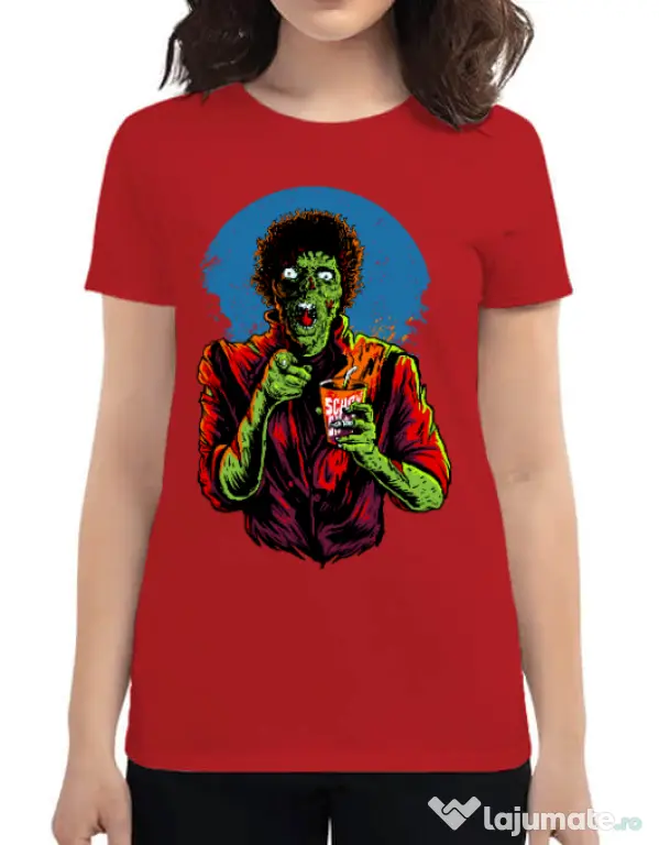 Tricou ADLER dama I want you to dance Rosu