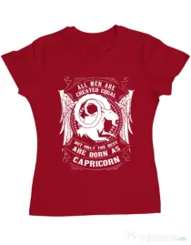 Tricou ADLER dama The best men are born as Capricorn Rosu