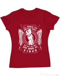 Tricou ADLER dama The best women are born as Virgo Rosu