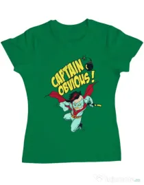 Tricou ADLER dama Captain obvious Verde mediu