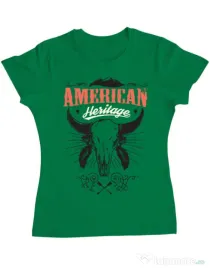 Tricou ADLER dama American heritage Verde mediu