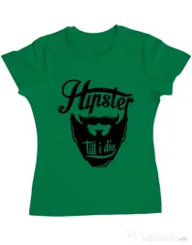 Tricou ADLER dama Till I die Verde mediu