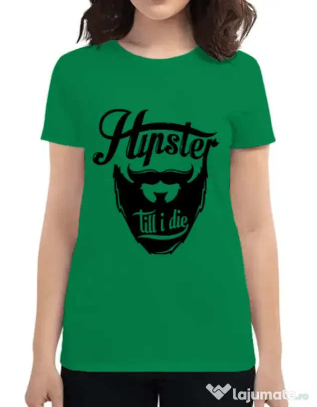 Tricou ADLER dama Till I die Verde mediu