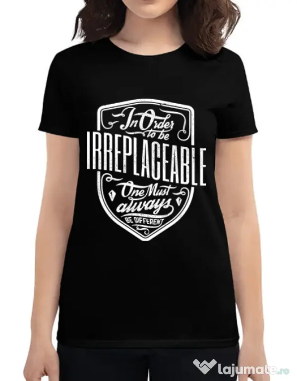 Tricou ADLER dama Irreplaceable Negru