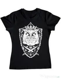 Tricou ADLER dama King of the night Negru