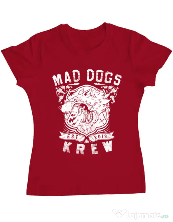 Tricou ADLER dama Mad dogs krew Rosu