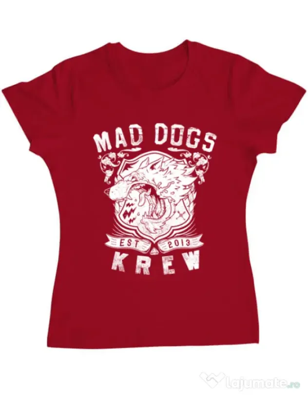 Tricou ADLER dama Mad dogs krew Rosu