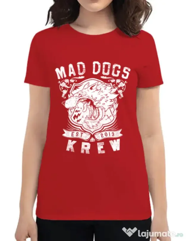 Tricou ADLER dama Mad dogs krew Rosu