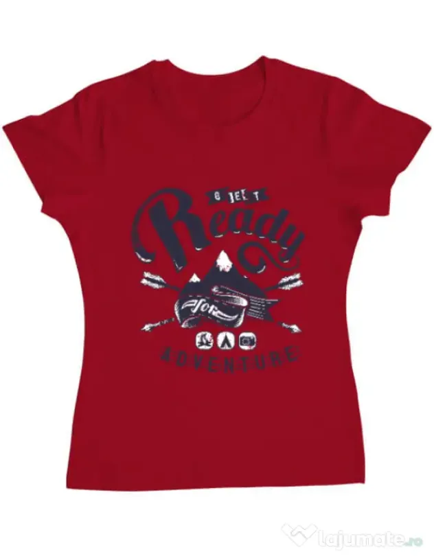 Tricou ADLER dama Ready for adventure Rosu