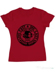 Tricou ADLER dama Road rash Rosu