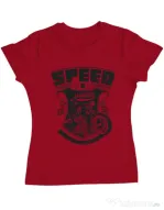 Tricou ADLER dama Speed and power Rosu