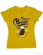 Tricou ADLER dama The bearded bastards Galben