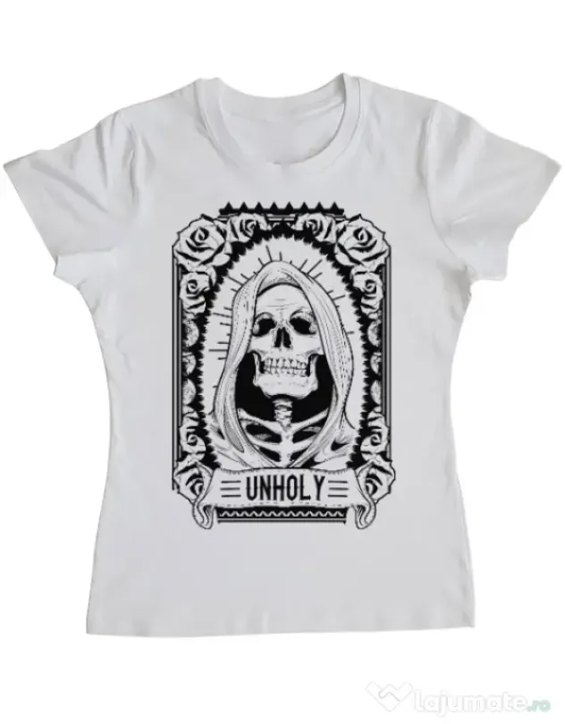 Tricou ADLER dama Unholy Alb