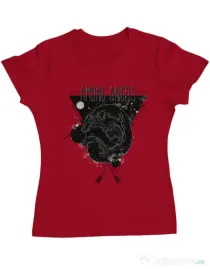 Tricou ADLER dama Among angels Rosu